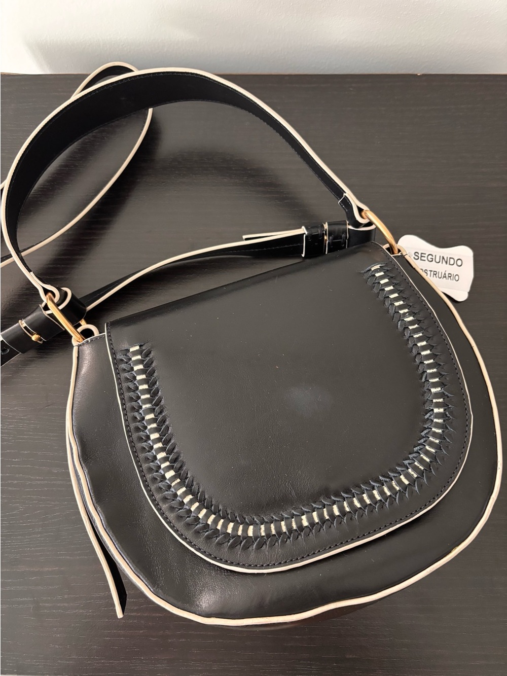 Farm Rio black vegan leather shoulder bag New with Tags